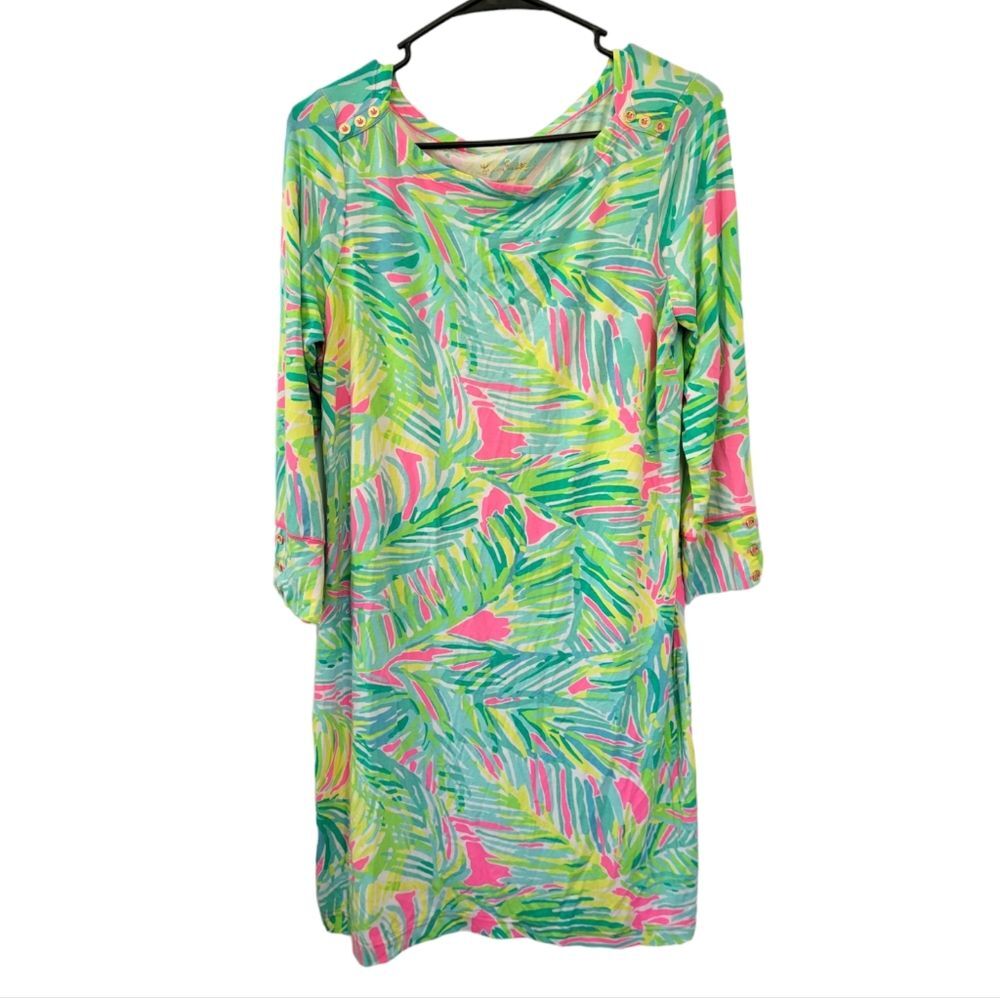 Lilly Pulitzer Sophie Dress Green Palms Size Large